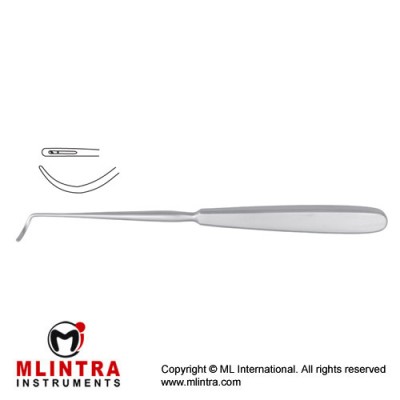 Deschamps Ligature Needle Blunt for Left Hand Stainless Steel, 21 cm - 8 1/4"